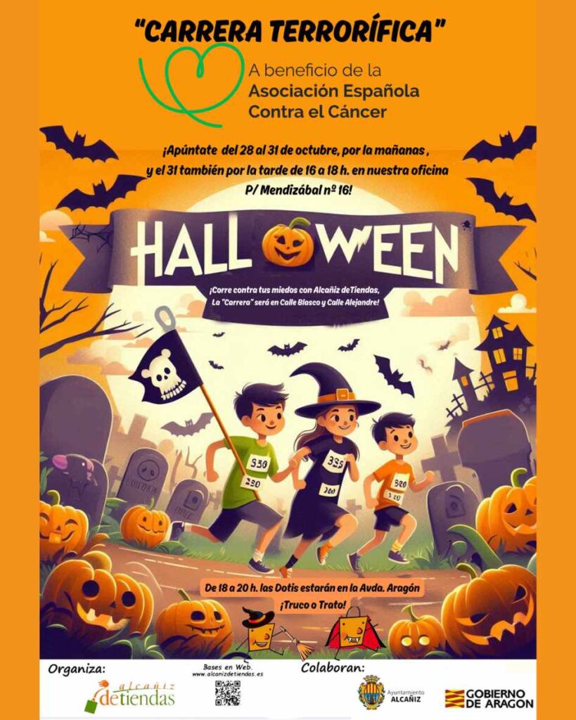 cartel halloween Alcañiz deTiendas 2024